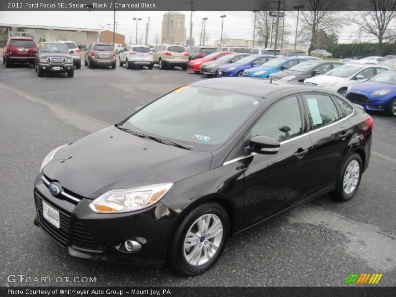 Black / Charcoal Black 2012 Ford Focus SEL Sedan
