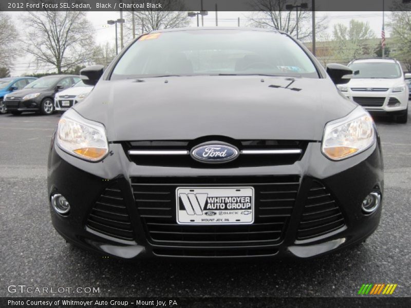 Black / Charcoal Black 2012 Ford Focus SEL Sedan