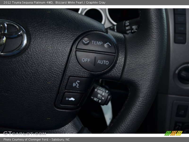 Blizzard White Pearl / Graphite Gray 2012 Toyota Sequoia Platinum 4WD