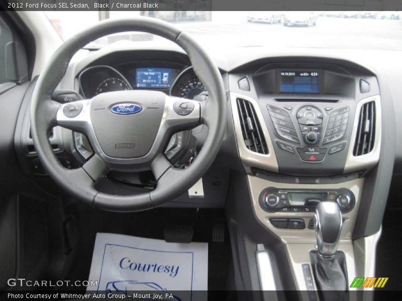 Black / Charcoal Black 2012 Ford Focus SEL Sedan