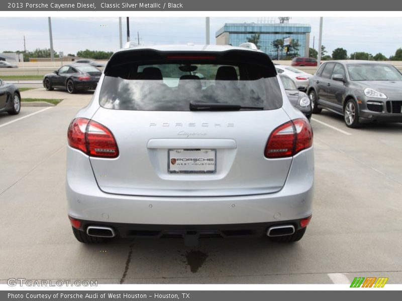 Classic Silver Metallic / Black 2013 Porsche Cayenne Diesel