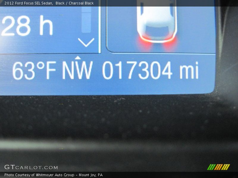 Black / Charcoal Black 2012 Ford Focus SEL Sedan