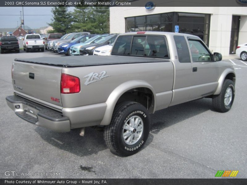 Pewter Metallic / Graphite 2003 GMC Sonoma SLS Extended Cab 4x4