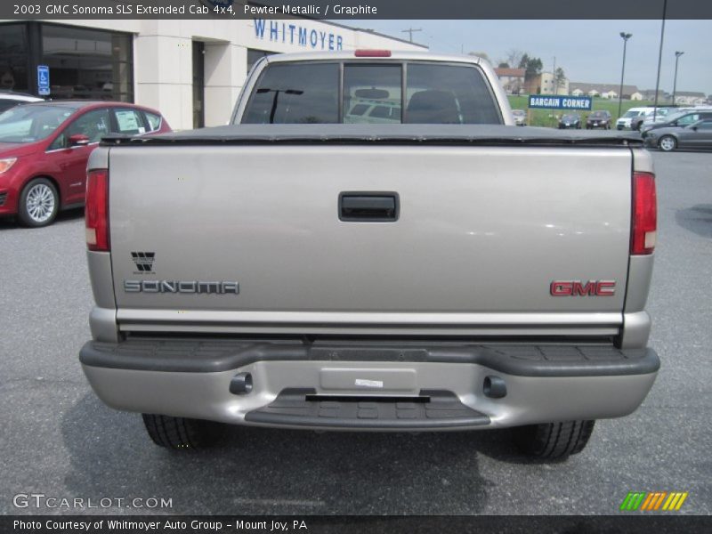 Pewter Metallic / Graphite 2003 GMC Sonoma SLS Extended Cab 4x4