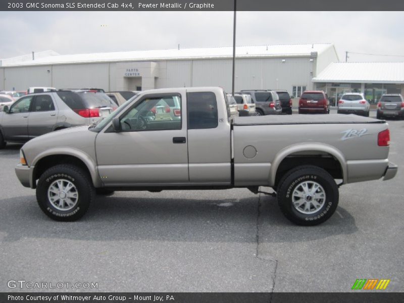 Pewter Metallic / Graphite 2003 GMC Sonoma SLS Extended Cab 4x4