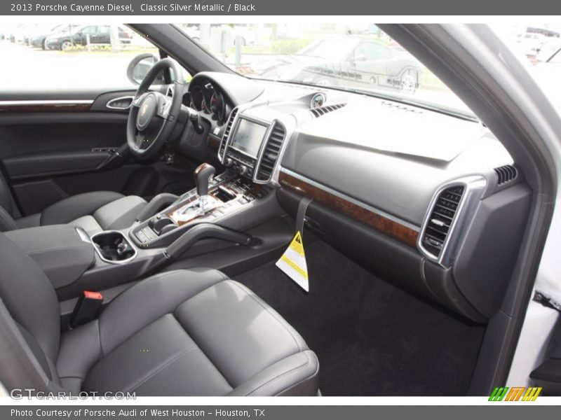 Classic Silver Metallic / Black 2013 Porsche Cayenne Diesel