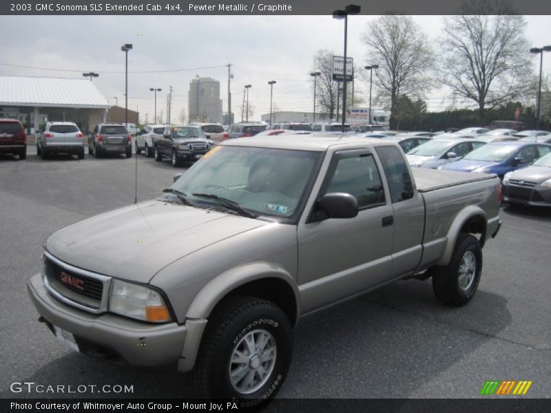 Pewter Metallic / Graphite 2003 GMC Sonoma SLS Extended Cab 4x4