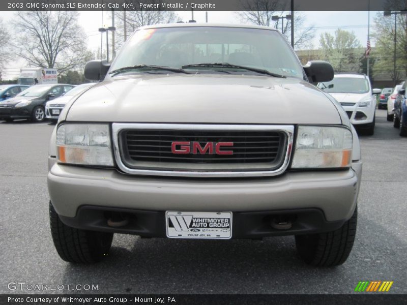 Pewter Metallic / Graphite 2003 GMC Sonoma SLS Extended Cab 4x4