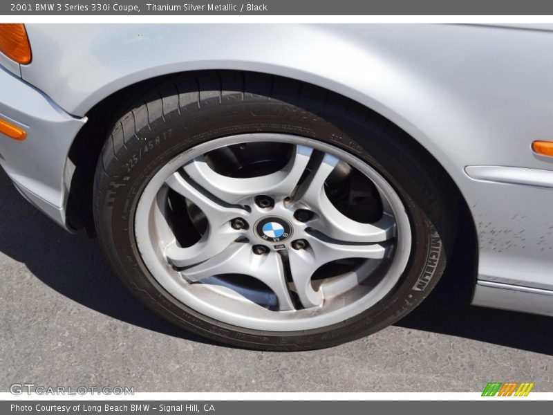 Titanium Silver Metallic / Black 2001 BMW 3 Series 330i Coupe
