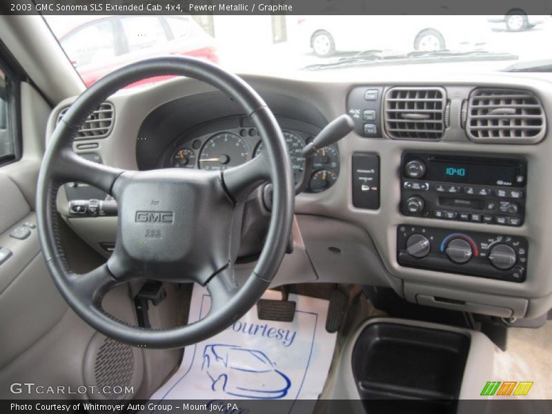 Dashboard of 2003 Sonoma SLS Extended Cab 4x4