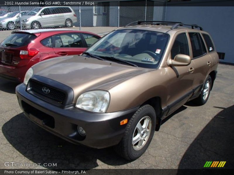 Sandstone / Beige 2002 Hyundai Santa Fe GLS AWD