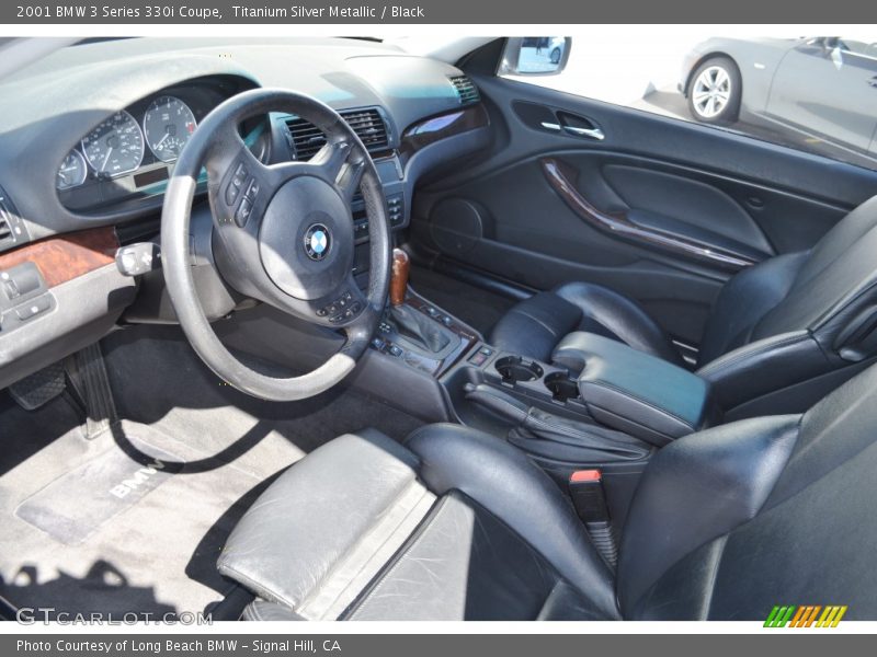 Titanium Silver Metallic / Black 2001 BMW 3 Series 330i Coupe