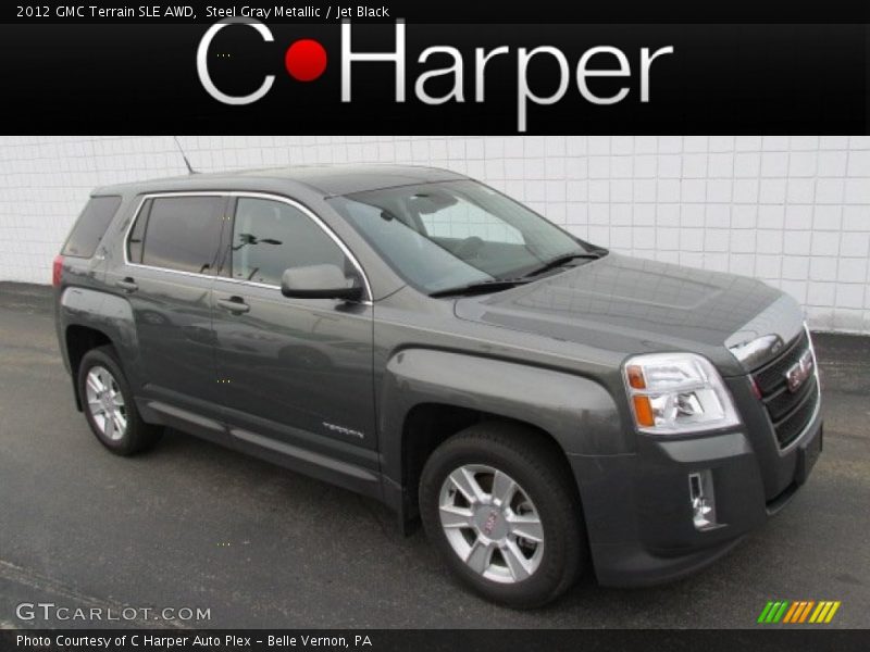 Steel Gray Metallic / Jet Black 2012 GMC Terrain SLE AWD