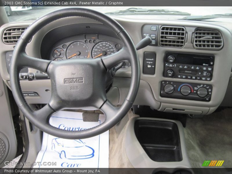 Dashboard of 2003 Sonoma SLS Extended Cab 4x4