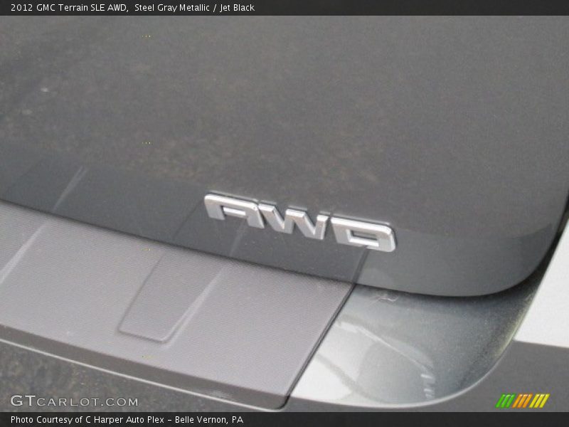 Steel Gray Metallic / Jet Black 2012 GMC Terrain SLE AWD