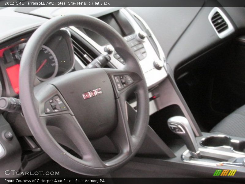 Steel Gray Metallic / Jet Black 2012 GMC Terrain SLE AWD
