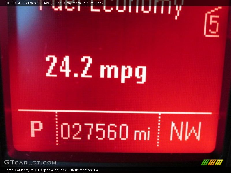 Steel Gray Metallic / Jet Black 2012 GMC Terrain SLE AWD