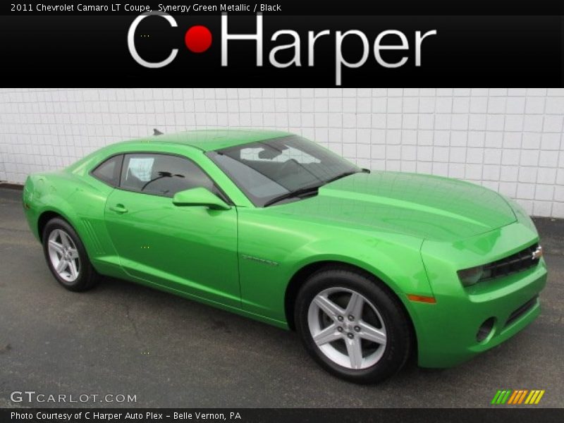 Synergy Green Metallic / Black 2011 Chevrolet Camaro LT Coupe
