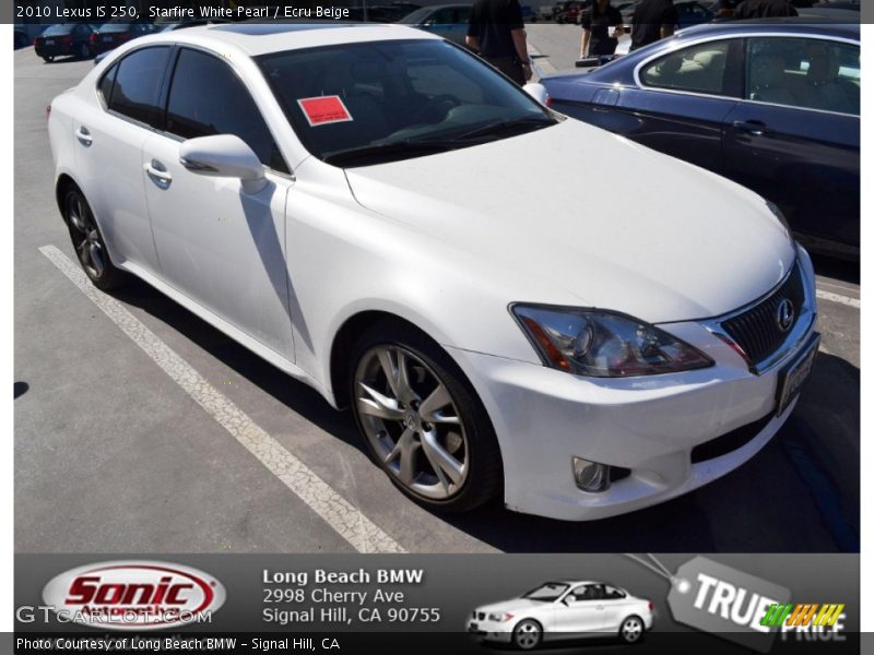 Starfire White Pearl / Ecru Beige 2010 Lexus IS 250