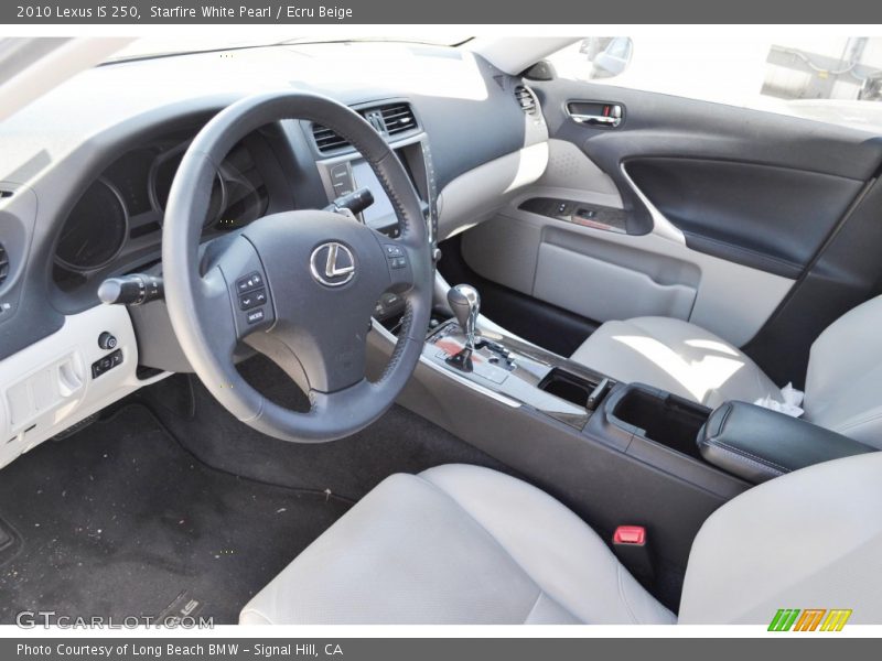 Starfire White Pearl / Ecru Beige 2010 Lexus IS 250