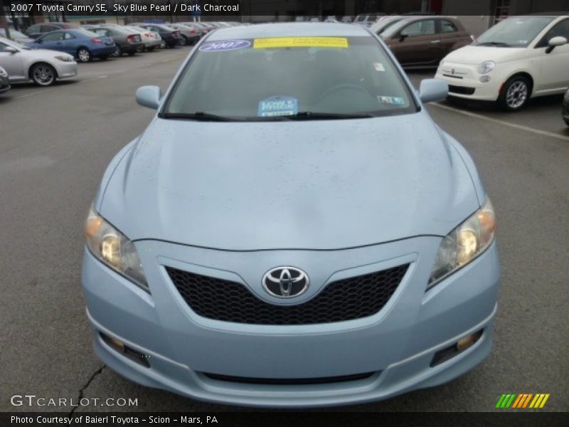 Sky Blue Pearl / Dark Charcoal 2007 Toyota Camry SE