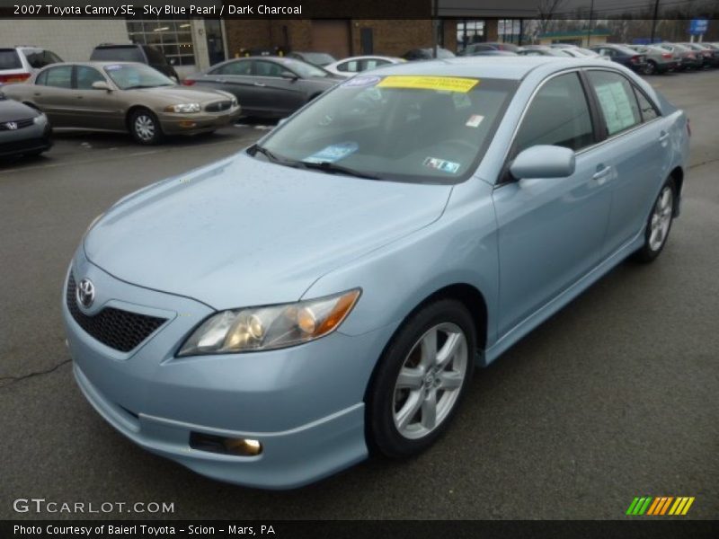 Sky Blue Pearl / Dark Charcoal 2007 Toyota Camry SE