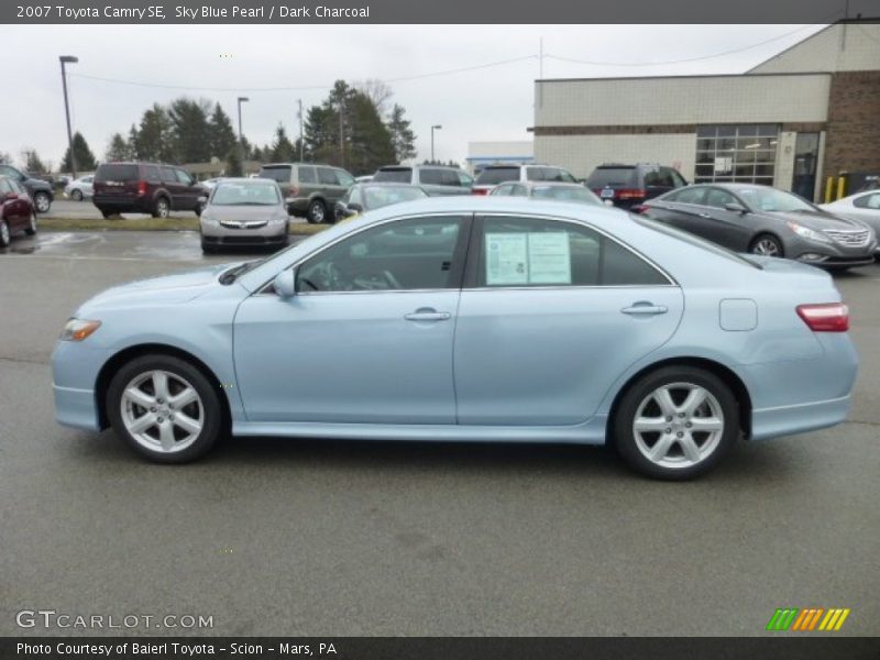 Sky Blue Pearl / Dark Charcoal 2007 Toyota Camry SE