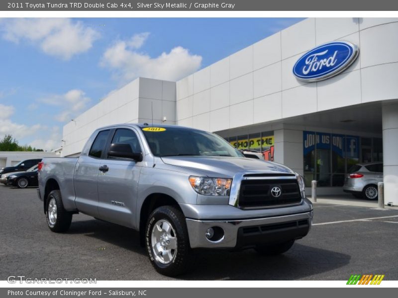 Silver Sky Metallic / Graphite Gray 2011 Toyota Tundra TRD Double Cab 4x4