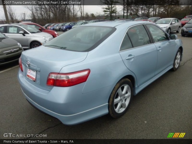 Sky Blue Pearl / Dark Charcoal 2007 Toyota Camry SE