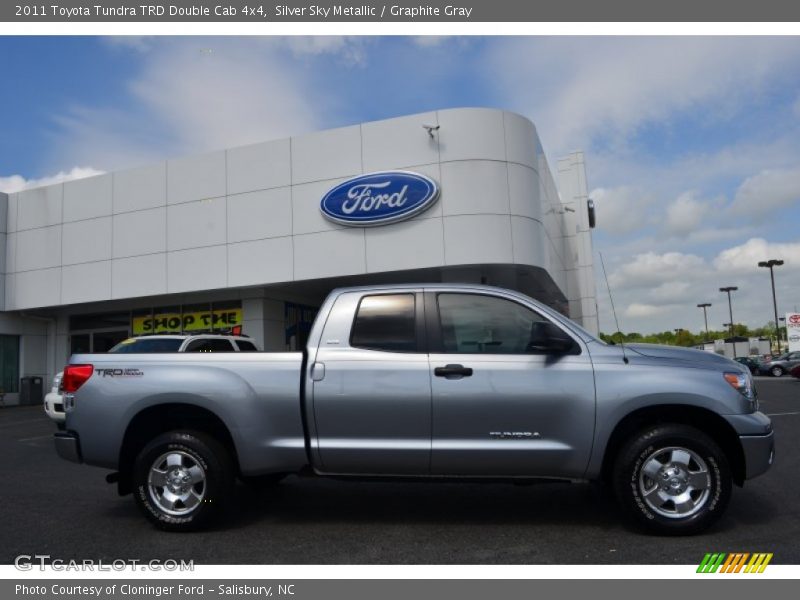 Silver Sky Metallic / Graphite Gray 2011 Toyota Tundra TRD Double Cab 4x4