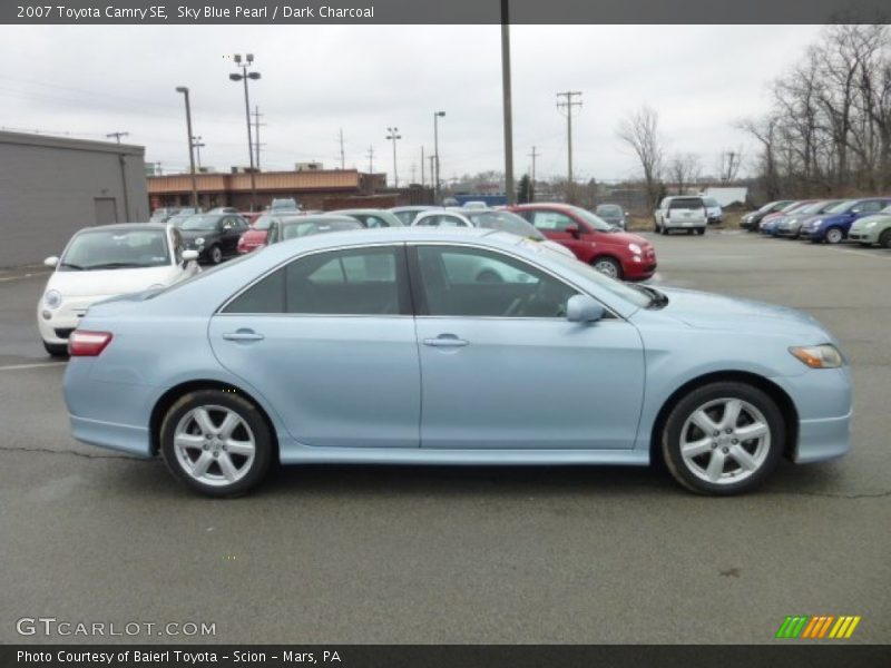 Sky Blue Pearl / Dark Charcoal 2007 Toyota Camry SE