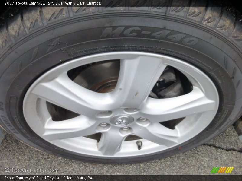 Sky Blue Pearl / Dark Charcoal 2007 Toyota Camry SE