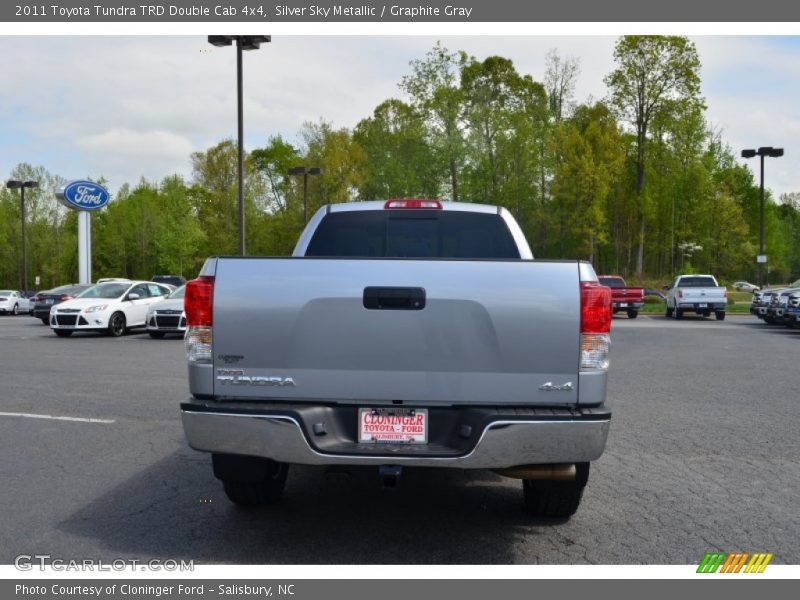 Silver Sky Metallic / Graphite Gray 2011 Toyota Tundra TRD Double Cab 4x4