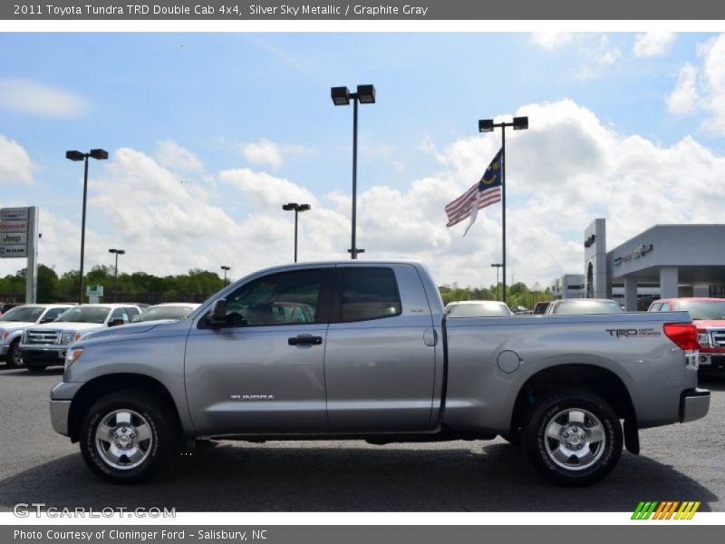 Silver Sky Metallic / Graphite Gray 2011 Toyota Tundra TRD Double Cab 4x4