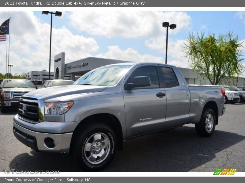 Silver Sky Metallic / Graphite Gray 2011 Toyota Tundra TRD Double Cab 4x4