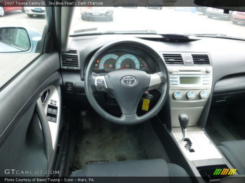 Sky Blue Pearl / Dark Charcoal 2007 Toyota Camry SE