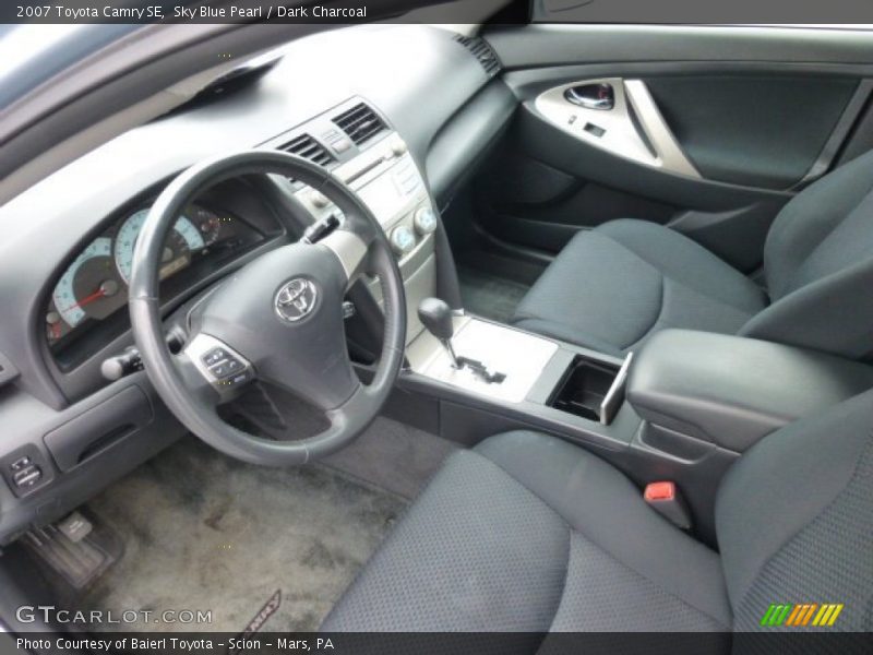 Sky Blue Pearl / Dark Charcoal 2007 Toyota Camry SE