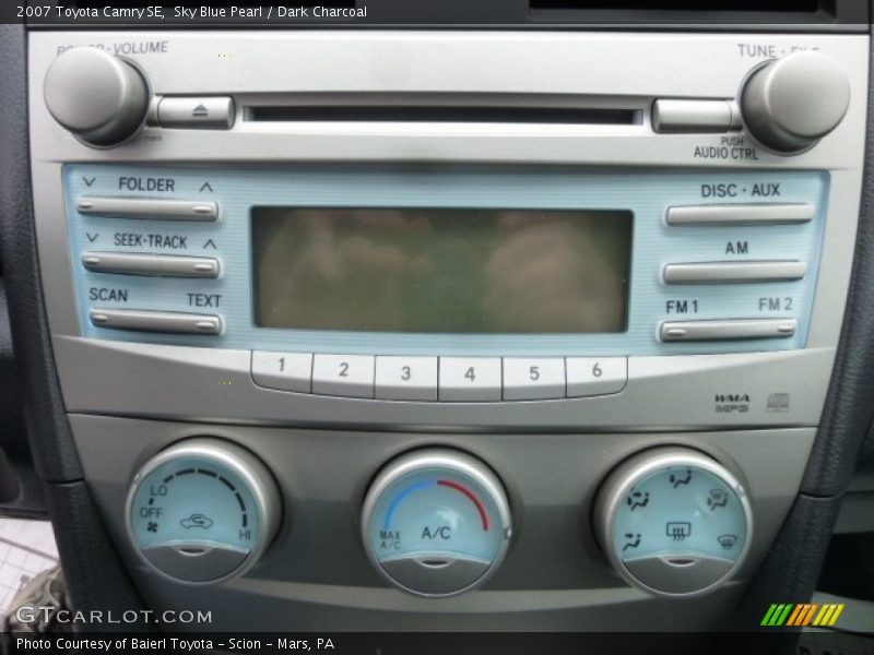 Sky Blue Pearl / Dark Charcoal 2007 Toyota Camry SE