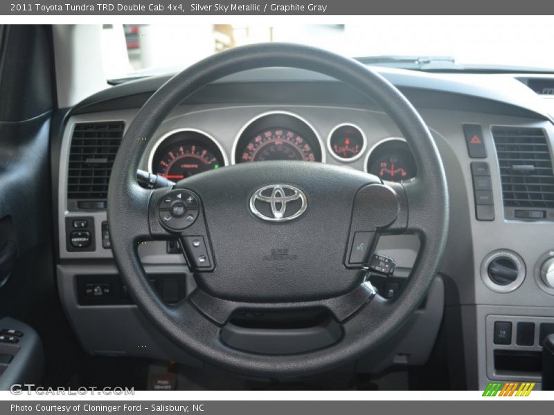 Silver Sky Metallic / Graphite Gray 2011 Toyota Tundra TRD Double Cab 4x4