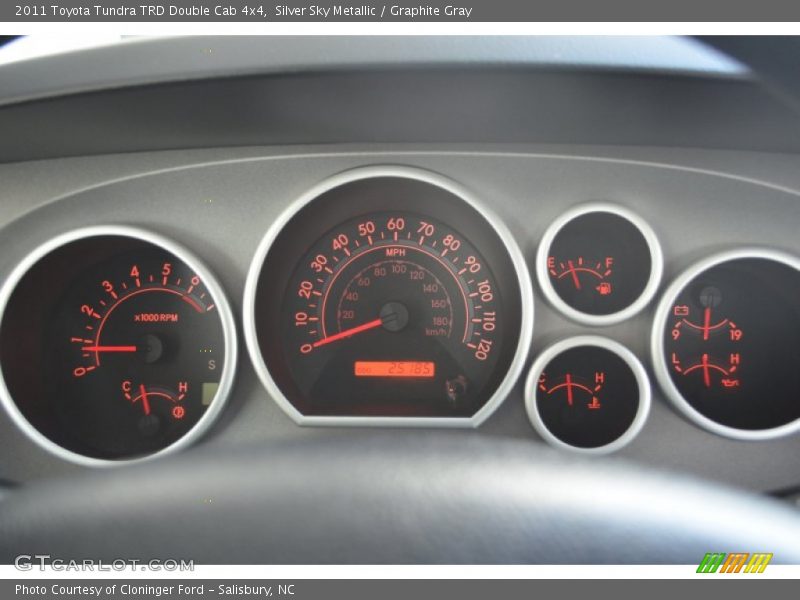 Silver Sky Metallic / Graphite Gray 2011 Toyota Tundra TRD Double Cab 4x4