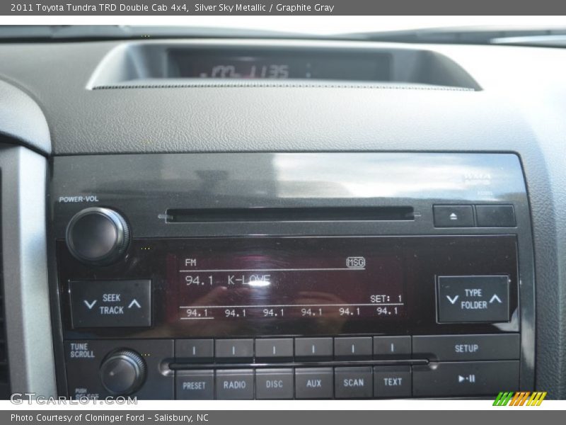 Silver Sky Metallic / Graphite Gray 2011 Toyota Tundra TRD Double Cab 4x4
