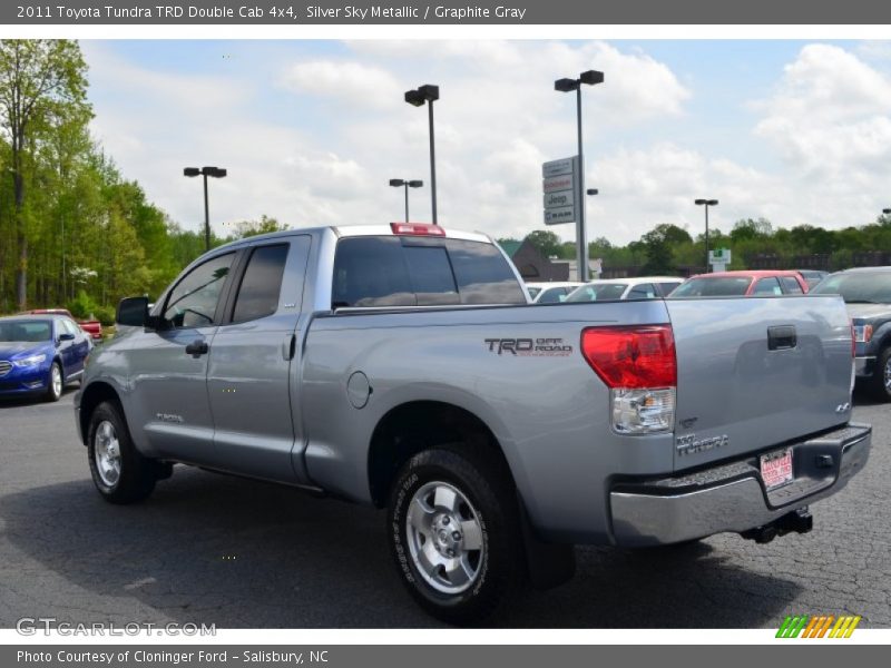 Silver Sky Metallic / Graphite Gray 2011 Toyota Tundra TRD Double Cab 4x4