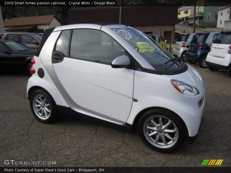 Crystal White / Design Black 2009 Smart fortwo passion cabriolet