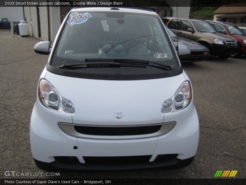Crystal White / Design Black 2009 Smart fortwo passion cabriolet