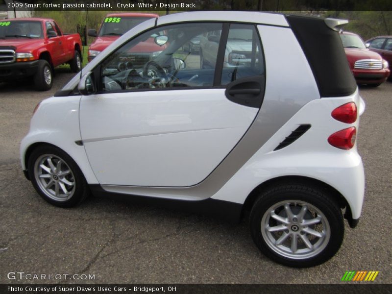 Crystal White / Design Black 2009 Smart fortwo passion cabriolet