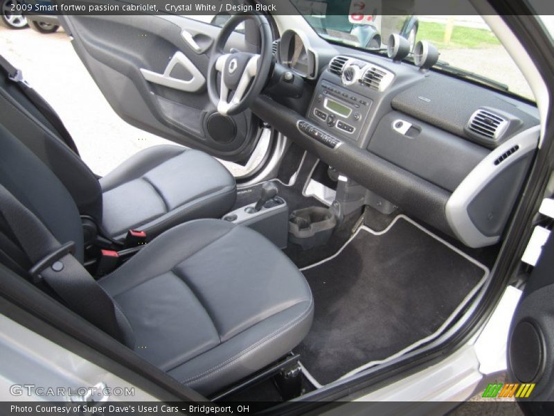 Crystal White / Design Black 2009 Smart fortwo passion cabriolet