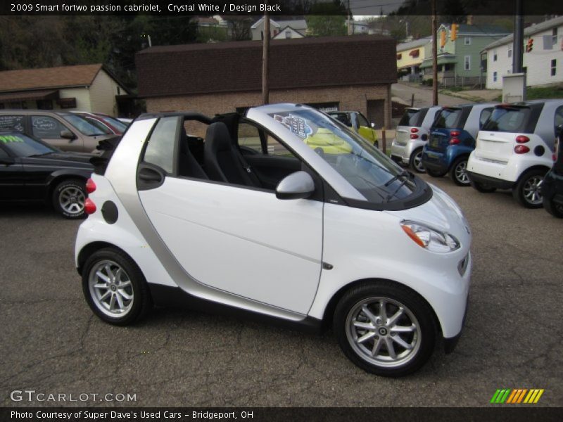 Crystal White / Design Black 2009 Smart fortwo passion cabriolet