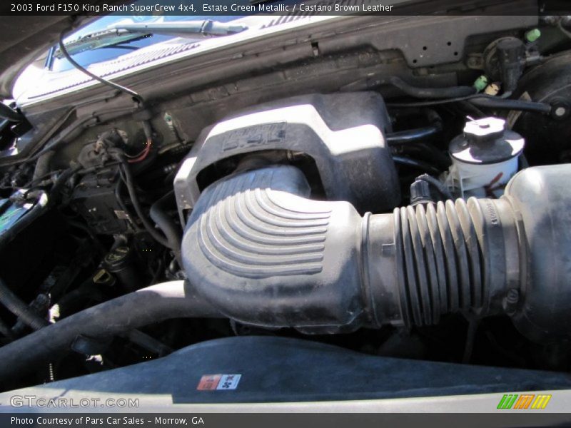 Estate Green Metallic / Castano Brown Leather 2003 Ford F150 King Ranch SuperCrew 4x4