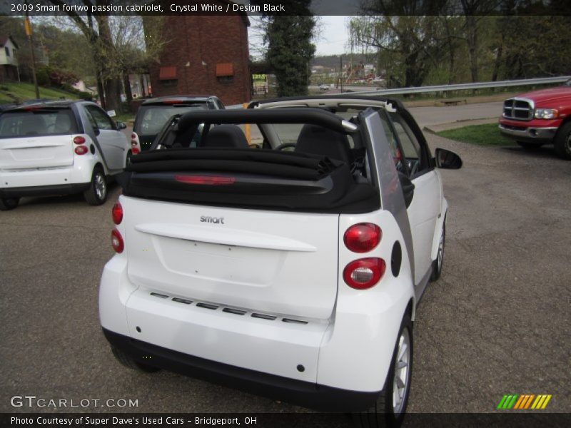 Crystal White / Design Black 2009 Smart fortwo passion cabriolet