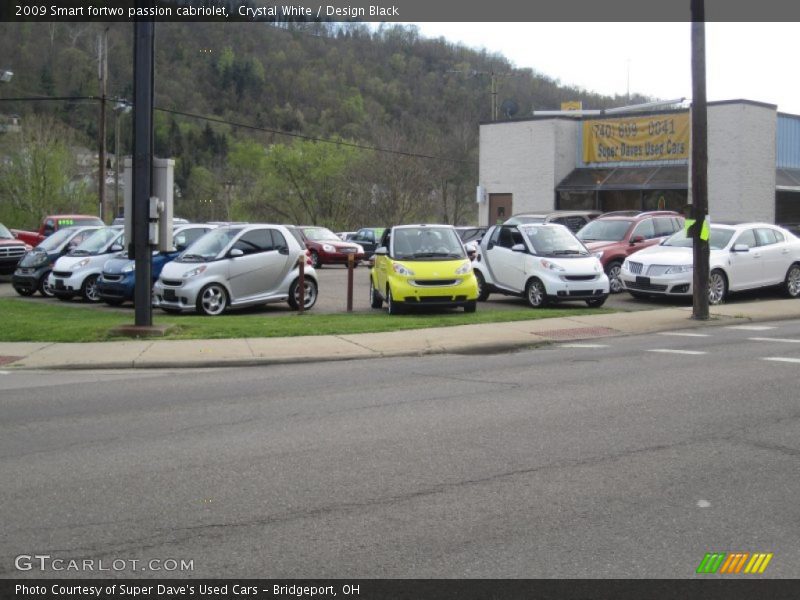Crystal White / Design Black 2009 Smart fortwo passion cabriolet